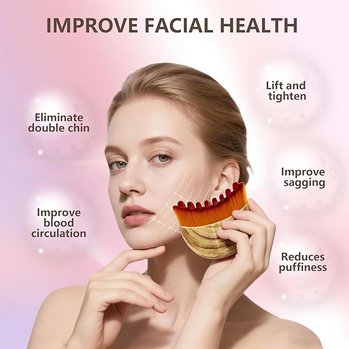 Soft Facial Massage Brush for Sculpting and Cleansing