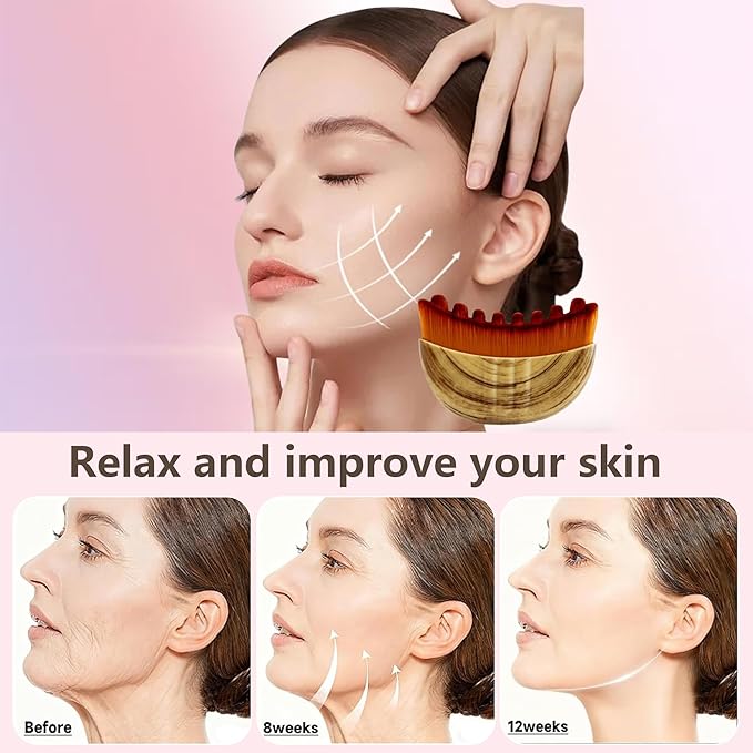 Soft Facial Massage Brush for Sculpting and Cleansing