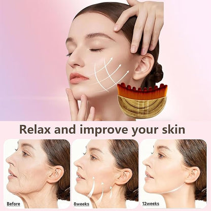 Soft Facial Massage Brush for Sculpting and Cleansing