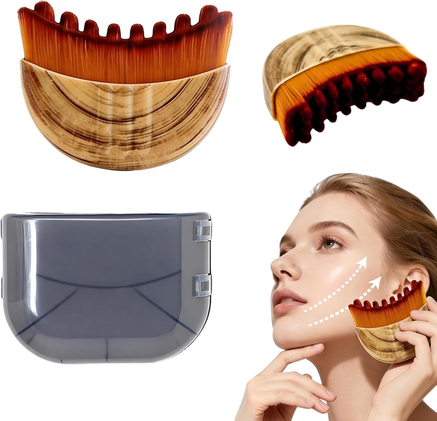 Soft Facial Massage Brush for Sculpting and Cleansing